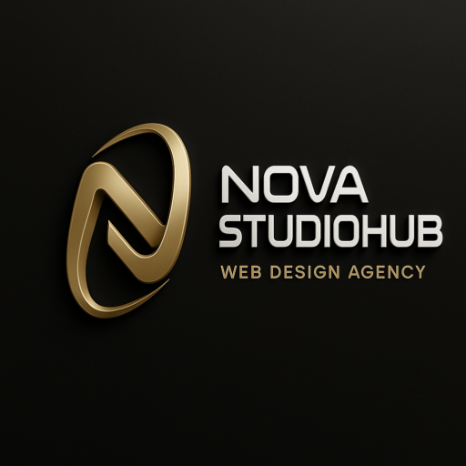Novastudiohub Brand Logo New version Black BG